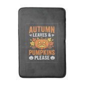 Herfstbladeren Pompoen Halloween Ontwerp Badmat (Voorkant Verticaal)