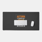 Herfstbladeren Pompoen Halloween Ontwerp Bureaumat (Keyboard & Muis)