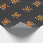 Herfstbladeren Pompoen Halloween Ontwerp Cadeaupapier (Hoek)