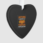 Herfstbladeren Pompoen Halloween Ontwerp Ornament (voorkant)