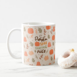 Herfstbladeren Pompoen Herfst Patroon Koffiemok