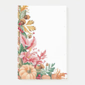 Herfstbladeren & pompoen juichen post-it® notes (Voorkant)