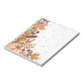 Herfstbladeren & pompoen notitieblok (Linkerzijde)