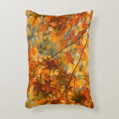 Herfstbladeren Pompoen Oranje Kleur Accent Kussen (Voorkant(Verticaal))