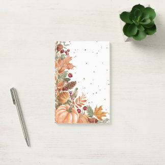 Herfstbladeren & pompoen post-it® notes