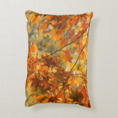 Herfstbladeren pompoen Sinaasappel gekleurd katoen Accent Kussen (Achterkant (Verticaal))