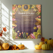 Herfstbladeren Pompoen Trouwfoto-achtergrond Wandkleed