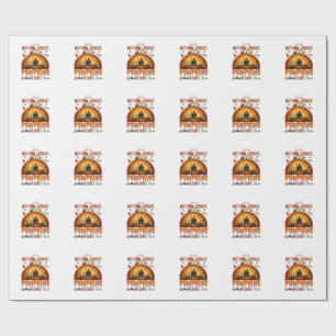 Herfstbladeren Pompoenen Alsjeblieft Halloween Geh Cadeaupapier
