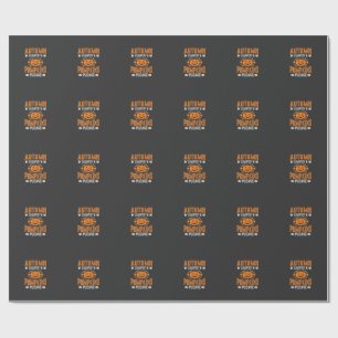 Herfstbladeren Pompoenen Alsjeblieft Halloween Pom Cadeaupapier