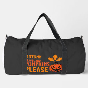 Herfstbladeren Pompoenen Alsjeblieft Halloween Pom Plunjezak