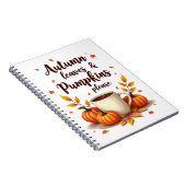 Herfstbladeren & Pompoenen Alsjeblieft Notitieboek (Rechterzijde)