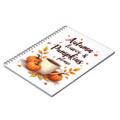 Herfstbladeren & Pompoenen Alsjeblieft Notitieboek (Linkerzijde)