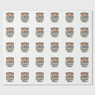 Herfstbladeren Pompoenen Gelieve Vintage Fall_1 Cadeaupapier