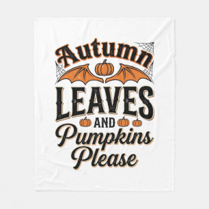 Herfstbladeren Pompoenen Gelieve Vintage Fall_1 Fleece Deken
