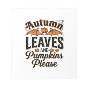 Herfstbladeren Pompoenen Gelieve Vintage Fall_1 Notitieblok