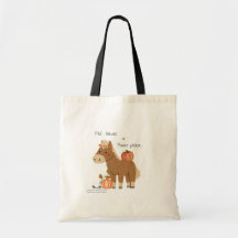 Herfstbladeren & pony's Canvas tas alstublieft