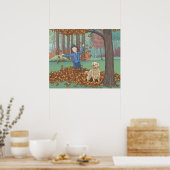 Herfstbladeren Poster (Keuken)