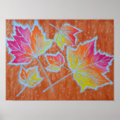 Herfstbladeren poster (Voorkant)
