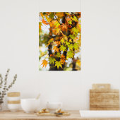 Herfstbladeren Poster (Keuken)