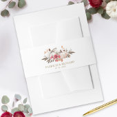 Herfstbladeren Pumpkin Fall Wedding Uitnodigingen Wikkel