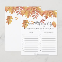 Herfstbladeren - Raad die song baby shower spel