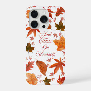 Herfstbladeren Richt Je Op Jezelf Quote iPhone  15 Pro Case