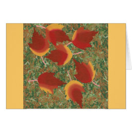 Herfstbladeren Rode esdoorn Abstract op gras