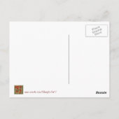 Herfstbladeren Rode esdoorn Abstract op gras Briefkaart (Achterkant)