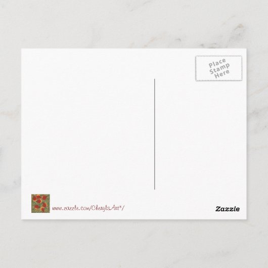 Herfstbladeren Rode esdoorn Abstract op gras Briefkaart (Achterkant)