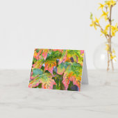 "HERFSTBLADEREN / ROOD, GEEL, GROEN" KAART (Gele Bloem)