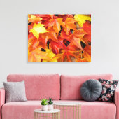 Herfstbladeren Rood Geel Oranje Fall Canvas kunst (Insitu (Woonkamer))