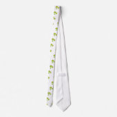 Herfstbladeren rood groen sinaasappel stropdas (Achterkant)