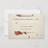 Herfstbladeren RSVP Kaartje (Voorkant)