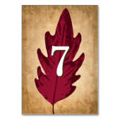 Herfstbladeren rustieke herfst bruiloft tafel Kaar Kaart (Voorkant)