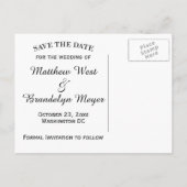 Herfstbladeren Save the Date Post Kaart (Achterkant)