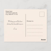 Herfstbladeren & Schattigee Elf Thanksgiving Brief Briefkaart (Achterkant)