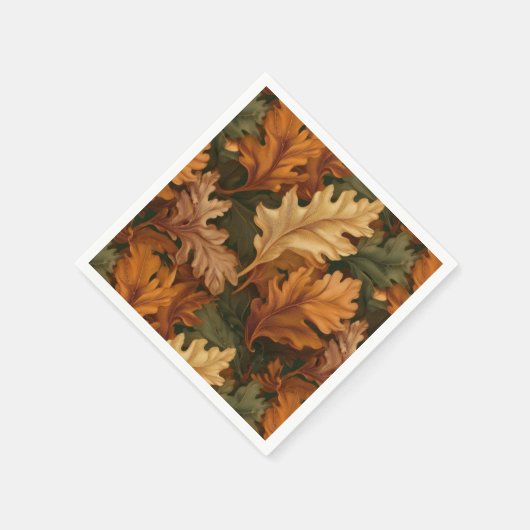 Herfstbladeren  servet (Hoek)