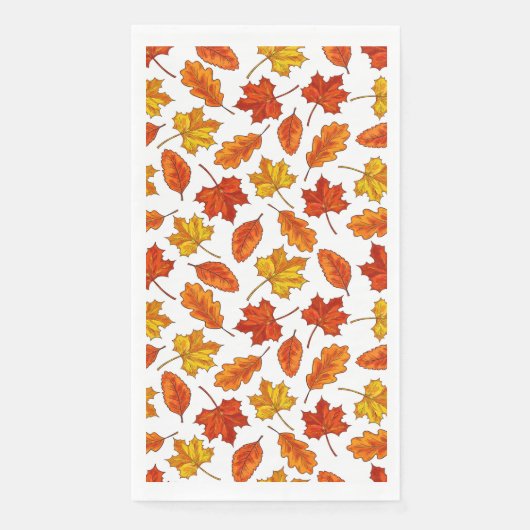 Herfstbladeren Servet (Voorkant)