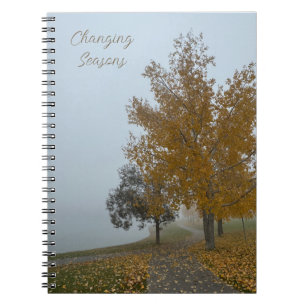 Herfstbladeren Spiraal Foto Notitieboek