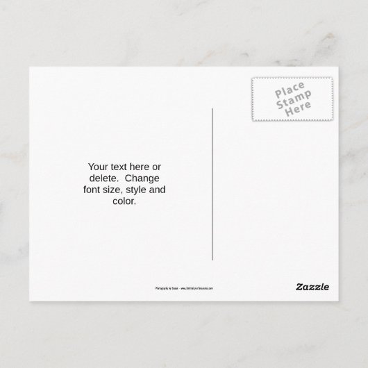 Herfstbladeren Stenen Muur Gepersonaliseerd Briefkaart (Achterkant)