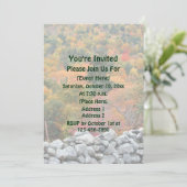 Herfstbladeren Stenen Muur Natuur  Kaart (Staand voorkant)