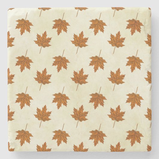 herfstbladeren stenen onderzetter (Voorkant)