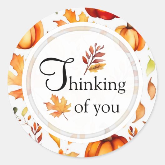 Herfstbladeren sticker (Voorkant)