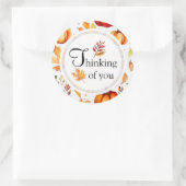 Herfstbladeren sticker (Tas)