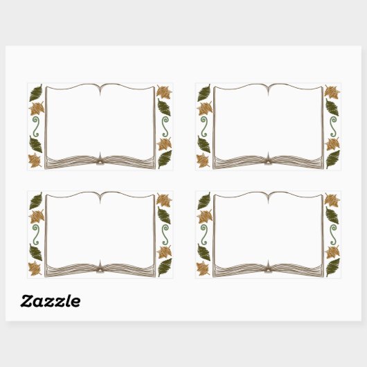 Herfstbladeren Sticker Bookplate (Vel)