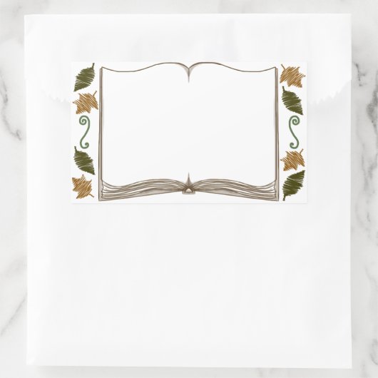 Herfstbladeren Sticker Bookplate (Tas)