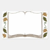 Herfstbladeren Sticker Bookplate (Voorkant)