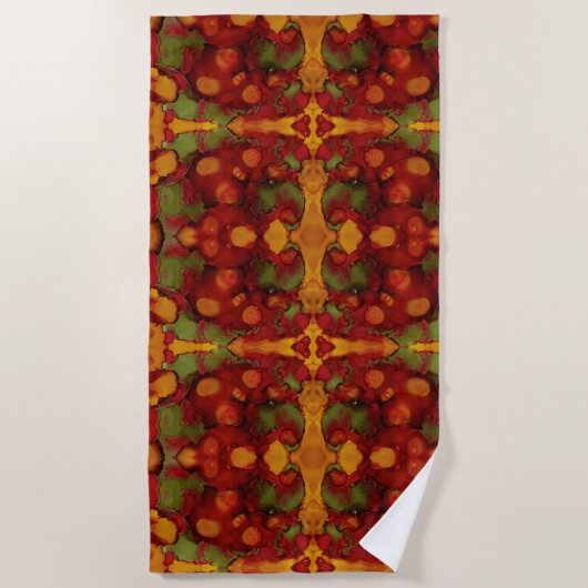 Herfstbladeren Strandlaken (Voorkant)