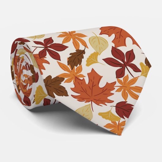 Herfstbladeren Stropdas (Opgerold)
