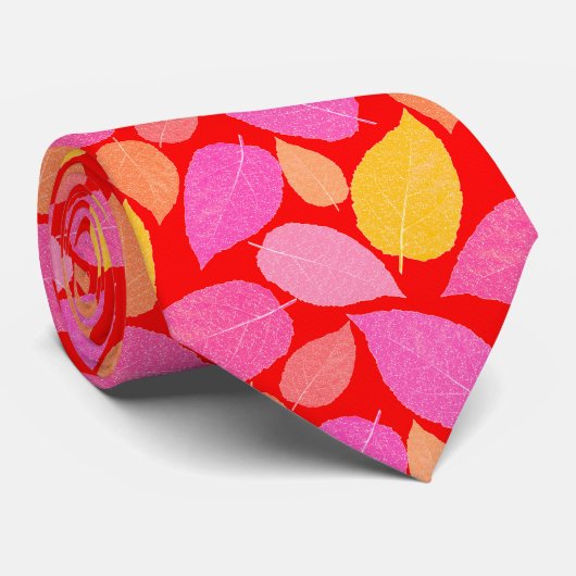 Herfstbladeren. Stropdas (Opgerold)